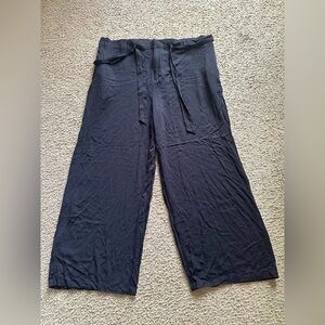 Who What Wear Black Wide-Leg Pants